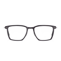 LINDBERG n.o.w titanium系列 6554 男士眼镜框架 C06/10(亮黑/银灰色)