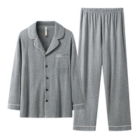 海澜之家 100%新疆棉 翻领长袖 家居服套装