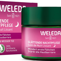 WELEDA 有机平滑晚霜 野玫瑰和白茶 天然化妆品 天然老化面霜 含年龄保护复合物 减少第一次皱纹和激活细胞更新(素食主义者,40 毫升)