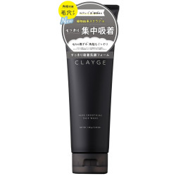CLAYGE 毛孔平滑洗面奶 黑色 120克 洗面奶 黑头护理 毛孔护理 黑色 方形插头