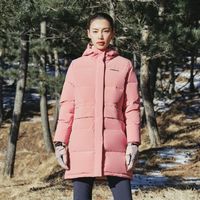 百亿补贴：探路者 秋冬女式羽绒服防风保暖加厚连帽长款鸭绒服外套TADI92182