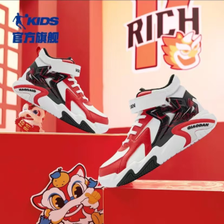 乔丹 中国乔丹儿童潮款加绒加厚保暖二棉鞋冬季防滑耐磨婴儿冬季保暖鞋