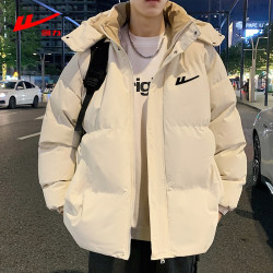 回力 2026年新款港风冬季外套男女潮牌棉服可脱卸帽棉衣棉袄防寒服