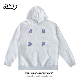 ABDP 秋季新款美式连帽卫衣长袖落肩宽松运动休闲印花男女上衣外套