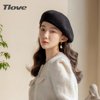 TLOVE 9203时尚百搭贝雷帽女士秋冬季新款百搭减龄日系简约优雅贝雷帽子