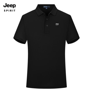 JEEP SPIRIT JEEPSPIRIT男士短袖夏季2022新款时尚休闲宽松翻领T恤衫上衣polo
