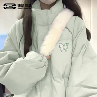 GENIOLAMODE 捷尼拉莫立领棉服男女款秋冬重磅保暖情侣美式大棉服