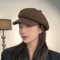 COPISOYA/凯佩詩雅复古文艺气质八角帽帽子加厚冬季帽子女款DM113