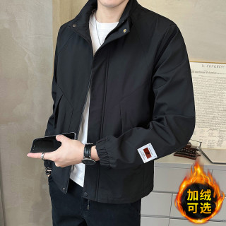 玛斯柏男士夹克外套秋冬季立领2026新款休闲百搭潮流潮牌宽松男装