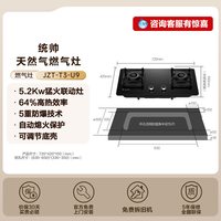 Leader 海尔出品统帅T3天然气燃气灶家用双灶台嵌入式猛火煤气灶换新补贴