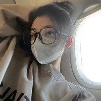 复古黑框眼镜女防蓝光超大镜框显脸小素颜网红款大框