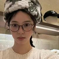 小鱼家超轻韩版黑框大框眼镜架高颜值无度数防蓝光