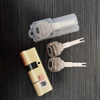 通用型防盗门得耐特C级铁叶片锁芯门锁芯，批发/2+6叶片钥匙家用
