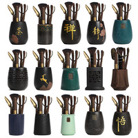 NAN YUAN/南园陶瓷六君子高档茶具六件套茶则茶夹子泡茶工具大全