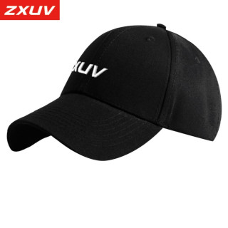 ZXUV 刺绣男女棒球帽百搭帽子黑色休闲帽鸭舌帽跑步防晒帽子
