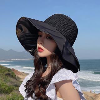女款！洋气遮阳帽子女夏季草帽防晒大帽檐太阳帽渔夫帽女新款2026