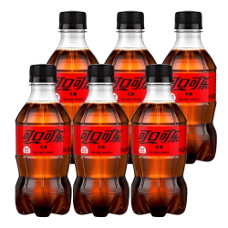 可口可乐 零度可乐300ml*6瓶碳酸饮料