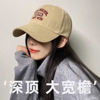 遮阳鸭舌帽女款夏季新款大帽檐棒球帽子显脸小大头围防晒2026洋气