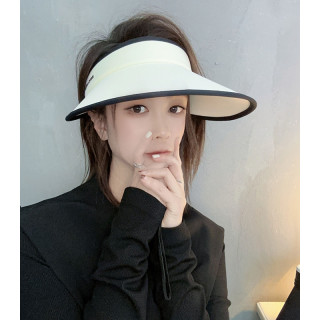 夏季大帽檐骑车防紫外线空顶帽防晒帽女UV太阳帽子遮阳帽显脸小潮
