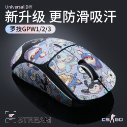 诗图鲨 适用罗技GPW1/2/3代鼠标防滑贴GPW贴纸冰版脚贴电竞狗屁王