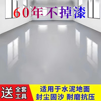 环氧三合一地坪漆水性环保耐磨家用室内室外地面墙面净家用地板漆