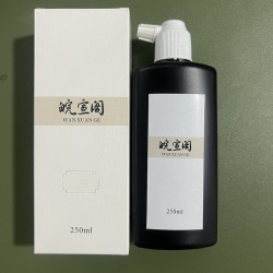 金墨传统、漆烟墨气味异味中浓墨汁墨色书法专用墨水发亮不发臭