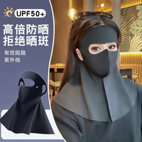 防晒遮脸面罩无痕护颈一体脸基尼透气遮阳口罩脸防紫外线冰丝口罩