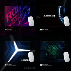 朵程 创意logo鼠标垫小号败家之眼锁边简约学生办公护手腕防滑电脑桌垫
