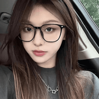 素颜炫酷黑！神器韩版潮脸小显瘦防蓝光学生近视眼镜男女女款网红