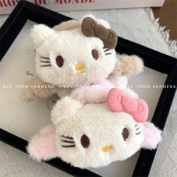 呆萌可爱甜美卡通毛绒kitty发饰