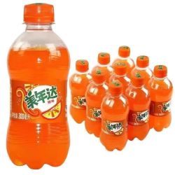 百事 冲量6瓶 百事可乐美年达300ml*6瓶迷你便携冰爽橙味汽水饮料特惠