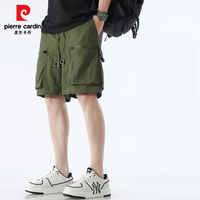 皮尔·卡丹 男士冰丝工装休闲短裤