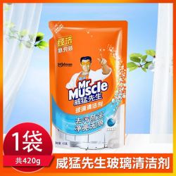 威猛先生 玻璃清洁剂家用去污玻璃水擦玻璃净汽车擦窗户防尘补充包