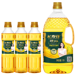 长寿花 金胚玉米油 1L*1瓶+长寿花金胚玉米油 400ml*3瓶