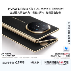 华为 Mate XTs 非凡大师 玄黑16GB+1TB三折叠大屏生产力 鸿蒙大屏AI 华为三折叠屏 鸿蒙系统华为手机