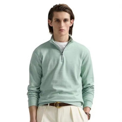 RALPH LAUREN Double‑Knit Camp Shirt 针织套头衫
