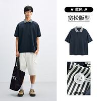 移动端：太平鸟 男士翻领短袖POLO衫