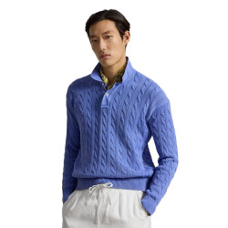 RALPH LAUREN Relaxed Fit 男士宽松版型麻花纹棉针织毛衣 二色可选