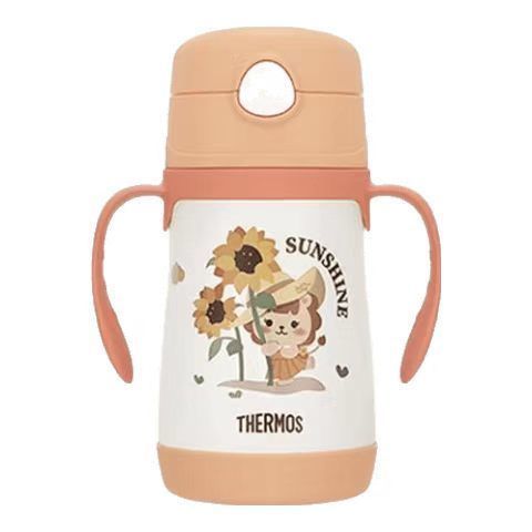 THERMOS 膳魔师 儿童保温杯TCKC 双把手橘色款 305ML