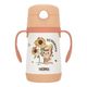 THERMOS 膳魔师 儿童吸管保温杯 双把手设计 橘色305ML 带2套吸管