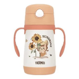 THERMOS 膳魔师 儿童保温杯TCKC 双把手橘色款 305ML