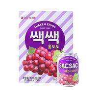 LOTTE/乐天 粒粒红葡萄汁饮料 200ml*10盒