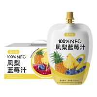 莓小仙 NFC凤梨蓝莓汁 150ml*10袋 果汁饮料