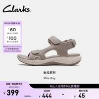 Clarks Mira Bay 魔术贴 灰色 35.5 女士凉鞋