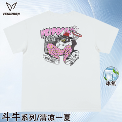 VEIDOORN 短袖斗牛投篮服T恤男美式篮球训练夏季运动跑步网眼透气上衣v