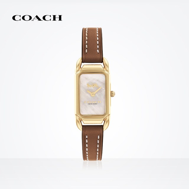 88VIP：COACH CADIE系列小方芯美拉德女表欧美腕表