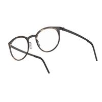 LINDBERG 林德伯格 strip titanium系列 9704 中性纯钛眼镜框架 K250/U9(亮灰玳瑁色/黑色) 镜框尺寸50 腿长145