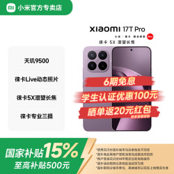 小米 MI） 17T Pro 天玑9500处理器 徕卡5X潜望长焦 1.5K分辨率  星云紫 12GB+256GB 京东快递