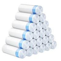 汉世刘家 家用加厚手提式大号抽绳垃圾袋