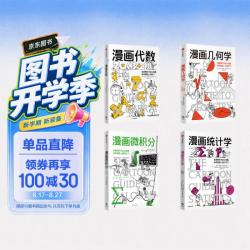 《漫画学科系列》套装共4册 几何学+统计学+微积分+代数